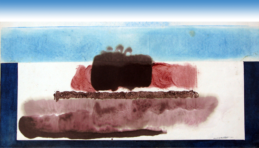 Mindscape 1. 1970. Encaustic. 45x65cm.